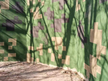 贵港外墙围迷彩喷涂 聚焦工业园区围墙